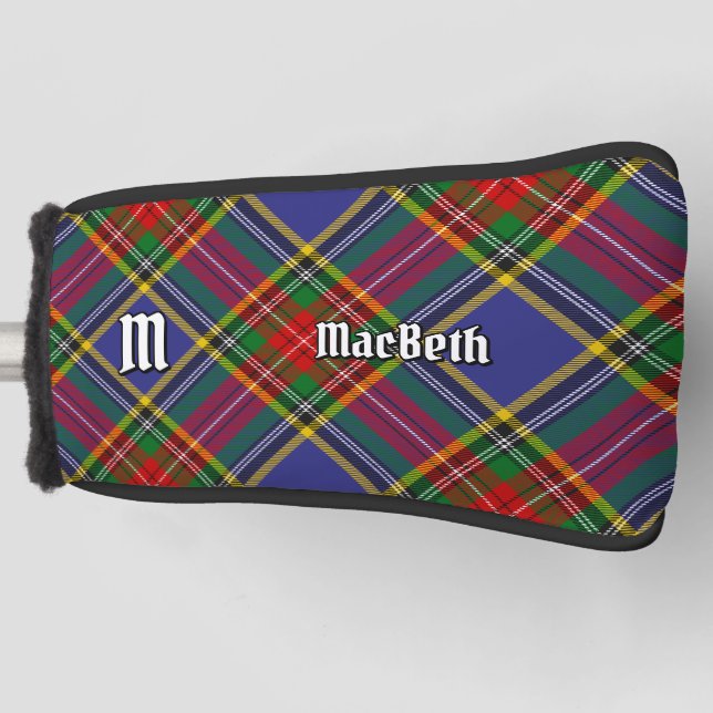 Clan MacBeth Tartan Golf Head Cover (Front)