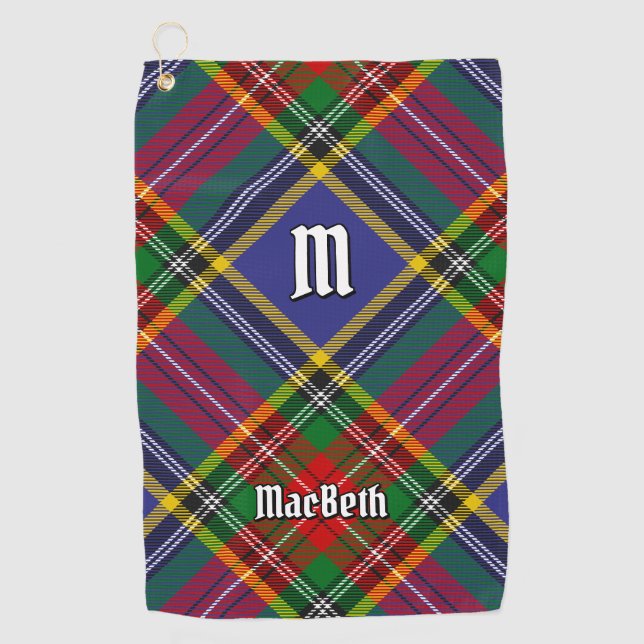 Clan MacBeth Tartan Golf Towel (Front)