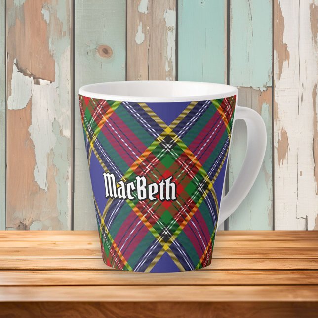 Clan MacBeth Tartan Latte Mug (Creator Uploaded)