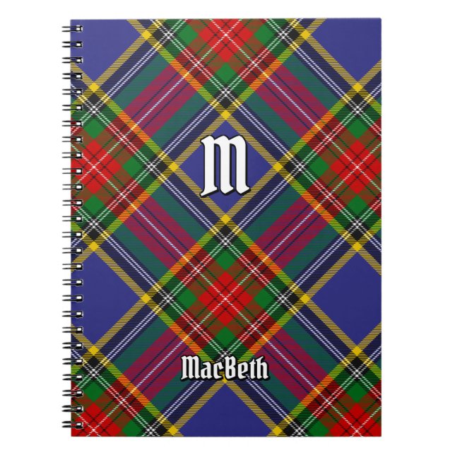 Clan MacBeth Tartan Notebook (Front)