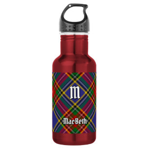Clan MacBeth Tartan Stainless Steel Water Bottle