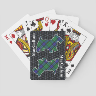 Clan MacCallum Tartan Scottish Terrier Playing Cards
