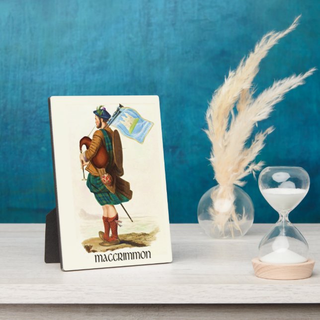 Clan MacCrimmon Clans of Scotland by R. R. McIan Plaque (Side)