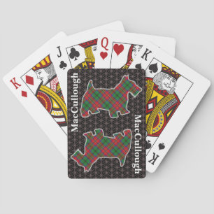Clan MacCulloch Tartan Scottish Terrier Playing Cards