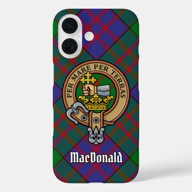 Clan MacDonald Crest Case-Mate iPhone Case (Back)