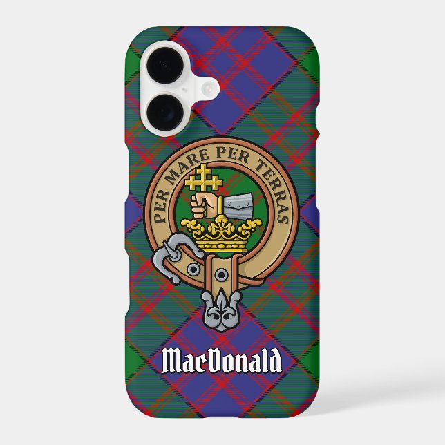 Clan MacDonald Crest Case-Mate iPhone Case (Back)