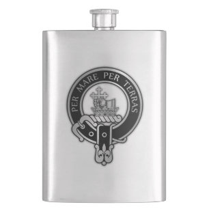 Clan MacDonald Crest Flask