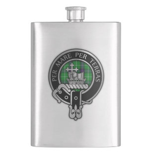Clan MacDonald Crest Flask