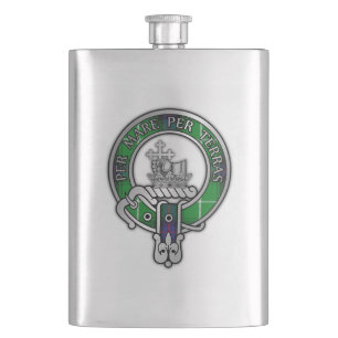 Clan MacDonald Crest Flask
