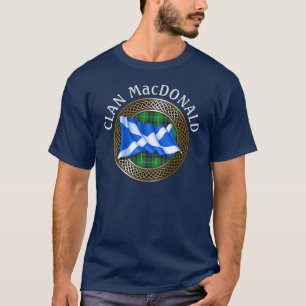 Clan MacDonald Crest & Tartan Knot T-Shirt