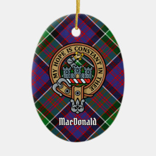 Clan MacDonald of Clanranald Crest Ceramic Ornament