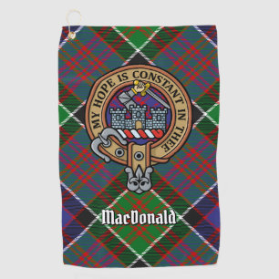 Clan MacDonald of Clanranald Crest Golf Towel