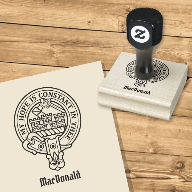 Clan MacDonald of Clanranald Crest Rubber Stamp (Creator Uploaded)
