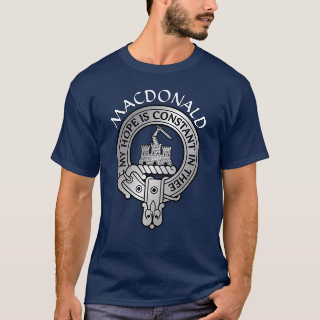 Clan MacDonald of Clanranald Crest T-Shirt (Front)