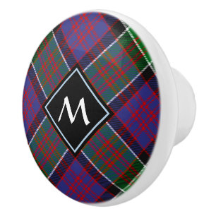 Clan MacDonald of Clanranald Tartan Ceramic Knob