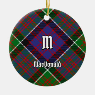 Clan MacDonald of Clanranald Tartan Ceramic Ornament