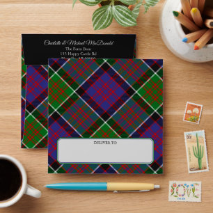 Clan MacDonald of Clanranald Tartan Envelope