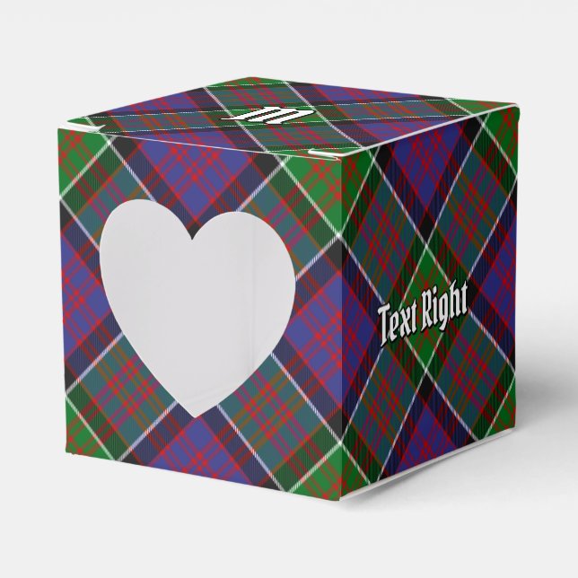Clan MacDonald of Clanranald Tartan Favour Box (Front Side)