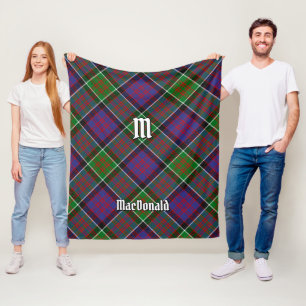 Clan MacDonald of Clanranald Tartan Fleece Blanket