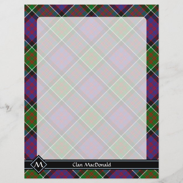 Clan MacDonald of Clanranald Tartan Flyer (Front)