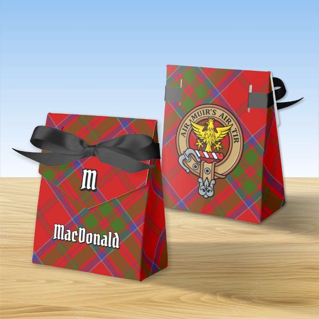 Clan MacDonald of Keppoch Crest over Tartan Favour Box (Creator Uploaded)
