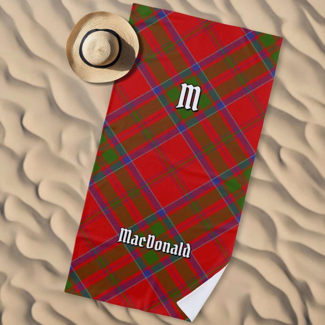 Clan MacDonald of Keppoch Tartan Beach Towel (Creator Uploaded)
