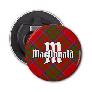 Clan MacDonald of Keppoch Tartan Bottle Opener