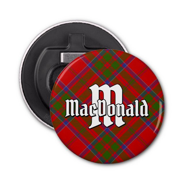 Clan MacDonald of Keppoch Tartan Bottle Opener (Front)