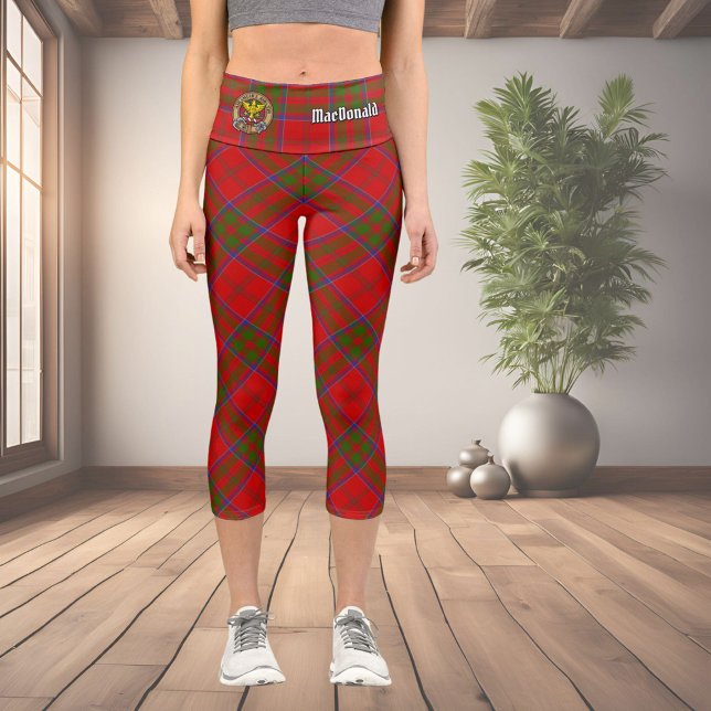 Clan MacDonald of Keppoch Tartan Capri Leggings (Creator Uploaded)
