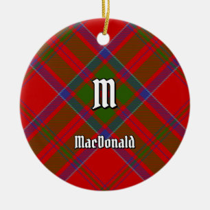 Clan MacDonald of Keppoch Tartan Ceramic Ornament