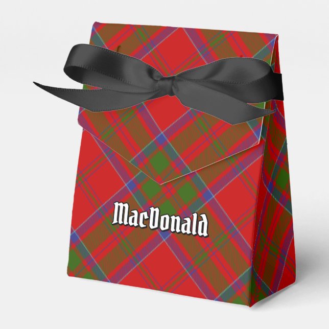Clan MacDonald of Keppoch Tartan Favour Box (Front Side)