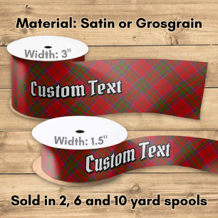 Clan MacDonald of Keppoch Tartan Satin Ribbon
