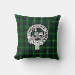Clan MacDonald of the Isles Crest & Tartan Cushion