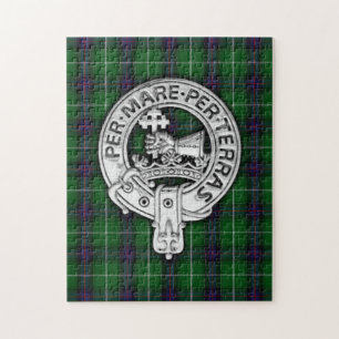 Clan MacDonald of the Isles Crest & Tartan Jigsaw Puzzle