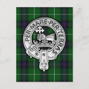 Clan MacDonald of the Isles Crest & Tartan Postcard