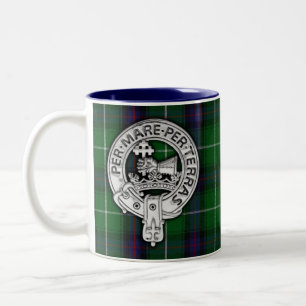 Clan MacDonald of the Isles Crest & Tartan Two-Tone Coffee Mug