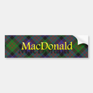 Clan MacDonald Scottish Bumper Sticker