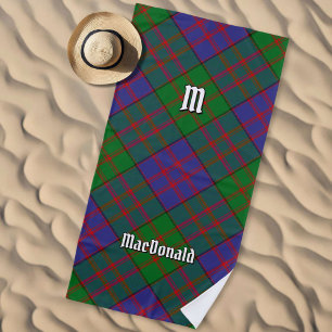 Clan MacDonald Tartan Beach Towel