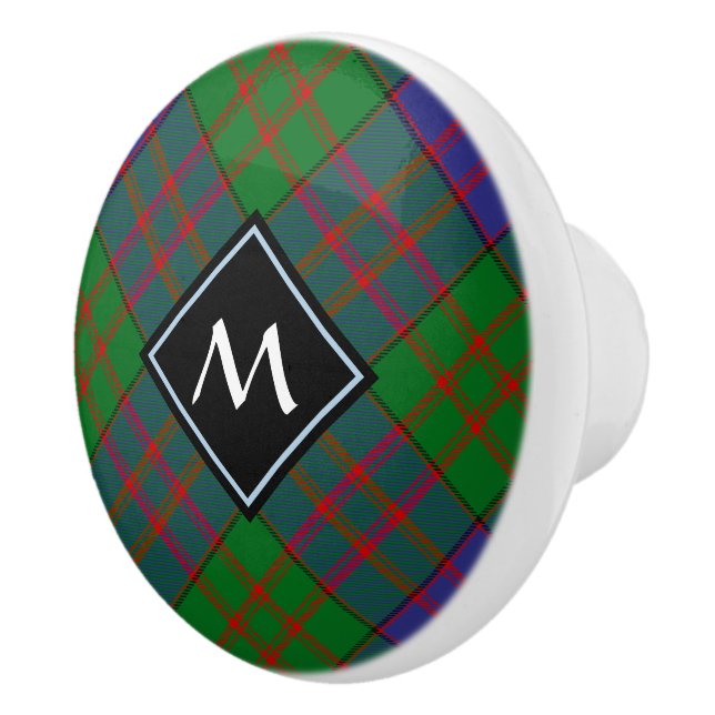 Clan MacDonald Tartan Ceramic Knob (Right)