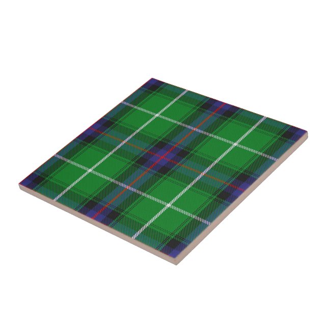 Clan MacDonald Tartan  Ceramic Tile (Side)