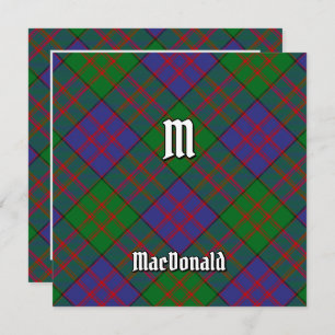 Clan MacDonald Tartan Invitation