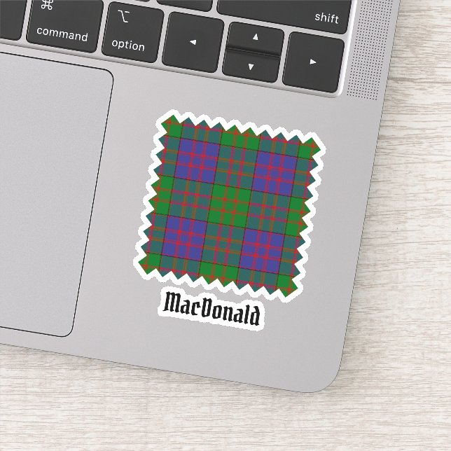 Clan MacDonald Tartan Sticker (Detail)