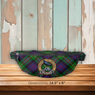 Clan MacDonell of Glengarry Crest over Tartan Bum Bags