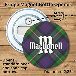 Clan MacDonell of Glengarry Tartan Bottle Opener