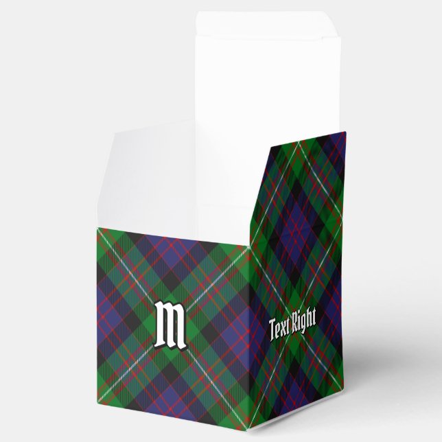 Clan MacDonell of Glengarry Tartan Favour Box (Opened)
