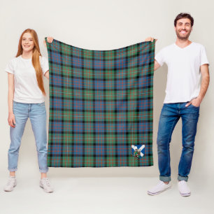 Clan MacDonnell Of Glengarry Ancient Tartan Plaid Fleece Blanket