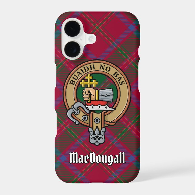 Clan MacDougall Crest over Tartan (Back)