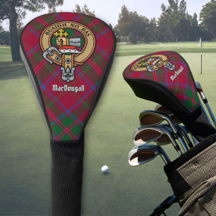 Clan MacDougall Crest over Tartan Golf Head Cover