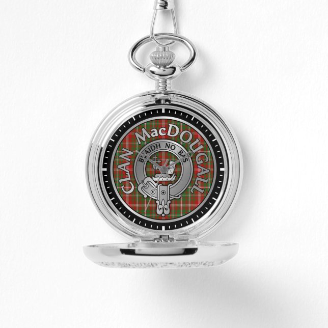 Clan MacDougall Crest & Tartan Watch (Front)