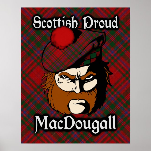 Clan MacDougall Scottish Tartan Poster (Front)